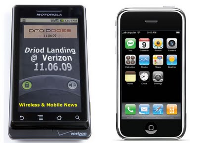 android and iPhone side by side