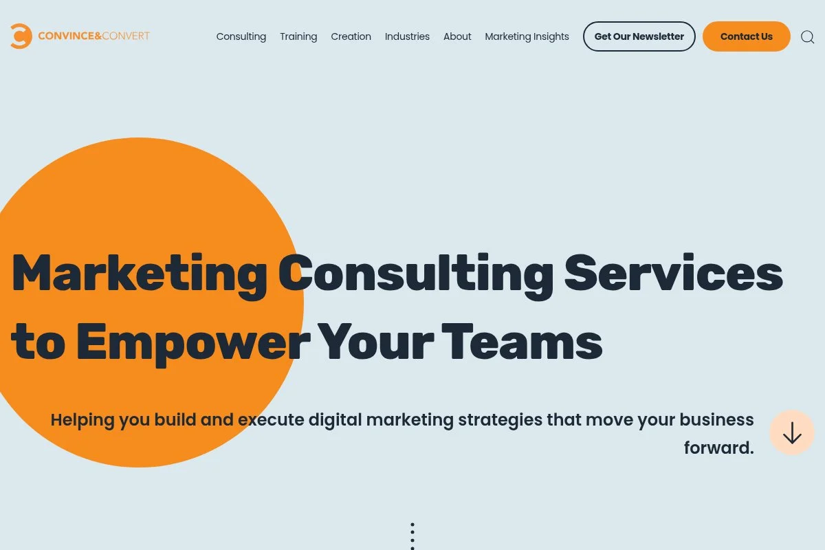 Screenshot of Jay Baer homepage