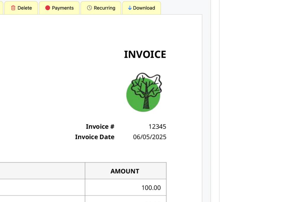 invoice template