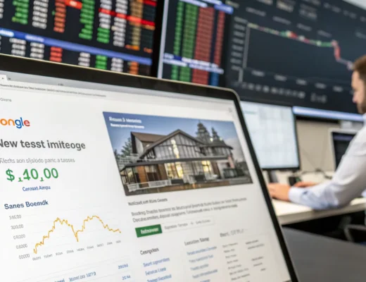 google tests home ads listings