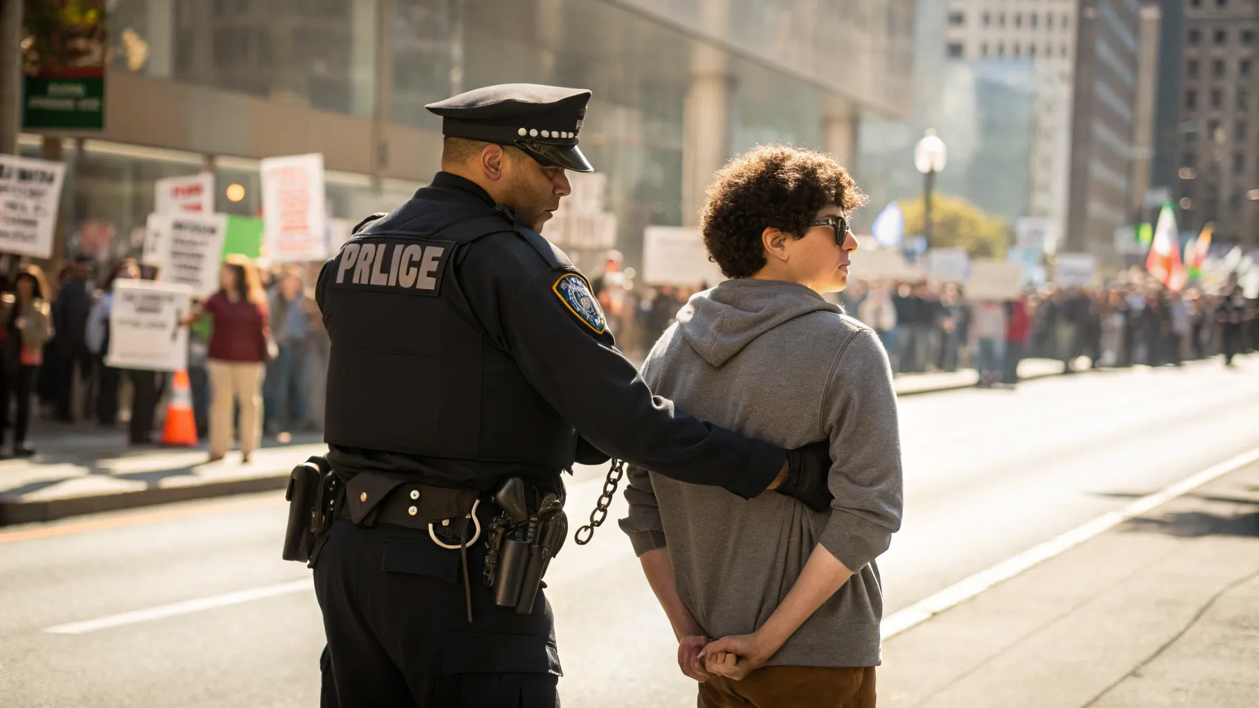 police detain petition organizer accountability