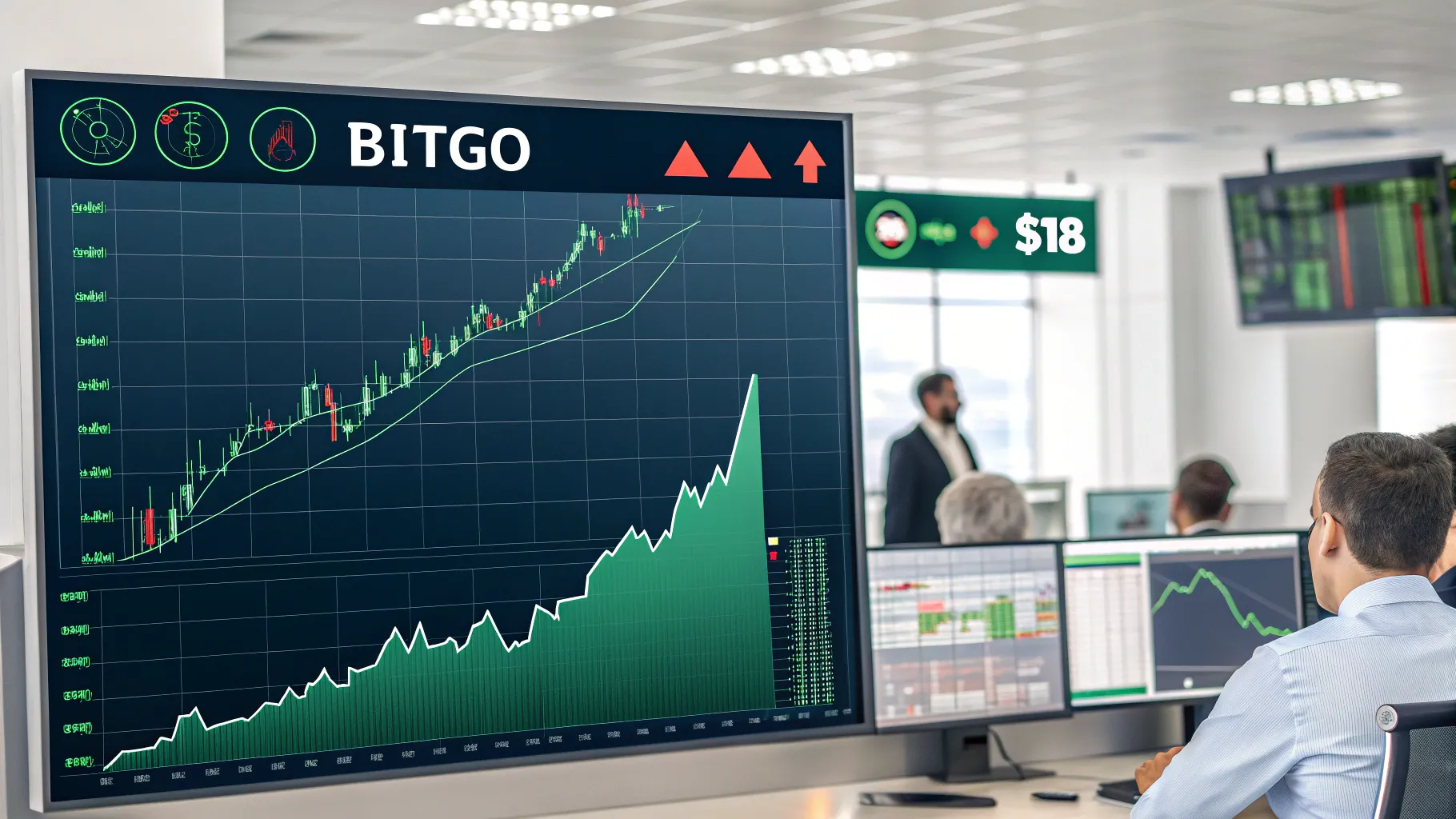bitgo shares spike then pull back