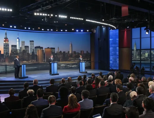 nyc mayoral debate sharp contrasts