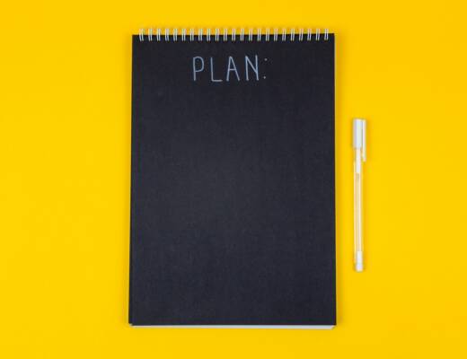 a black rectangular device; One-Page Business Plan