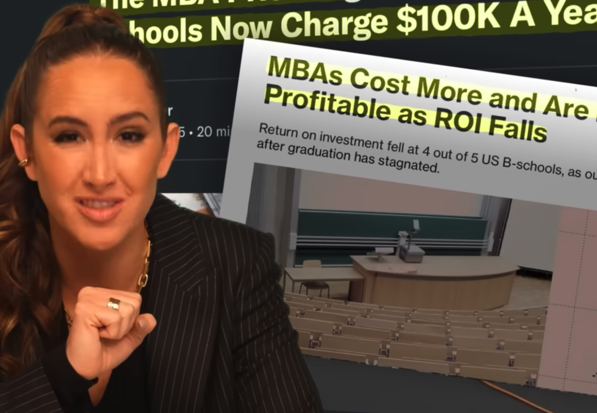 Image of Codie Sanchez Youtube channel host speaking about building a business; buy a business