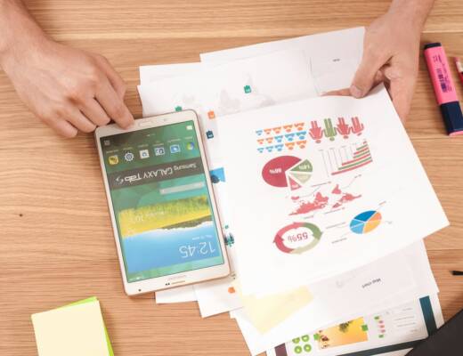 person holding white Samsung Galaxy Tab; financially wise founders