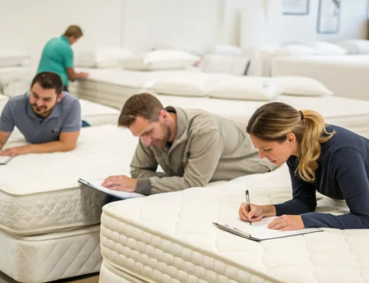 team evaluates birch mattress comfort