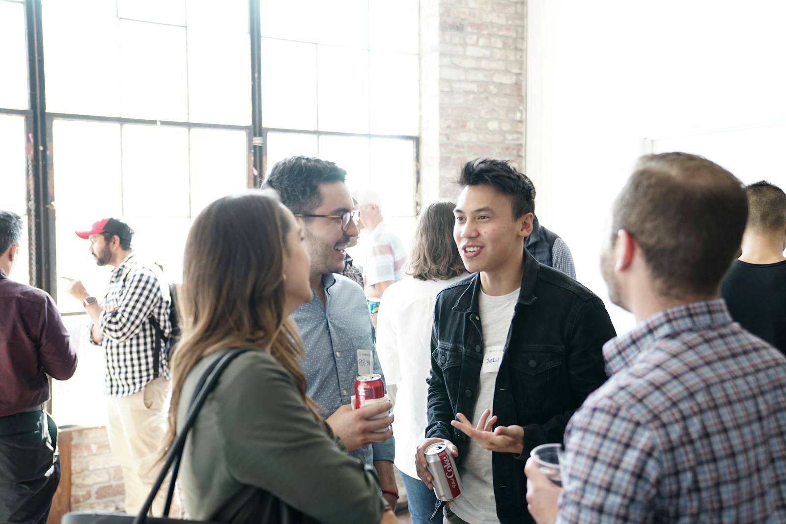 people gathering in room; promotional items networking events