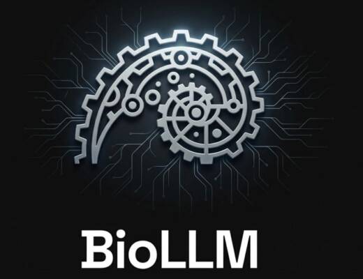 Image of BioLLM logo; AI unexpected evolution