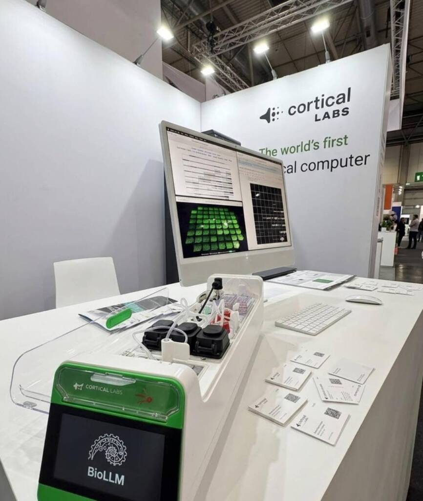 Photo of BioLLM lab computer desk; BioLLM lab photo 2