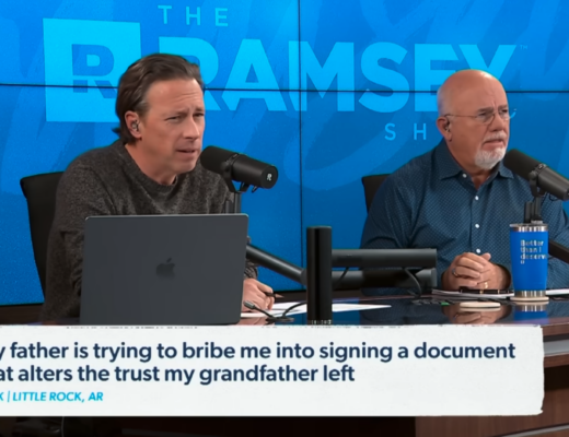 Image of The Ramsey Show Highlights Youtube channel hosts speaking; family boundaries