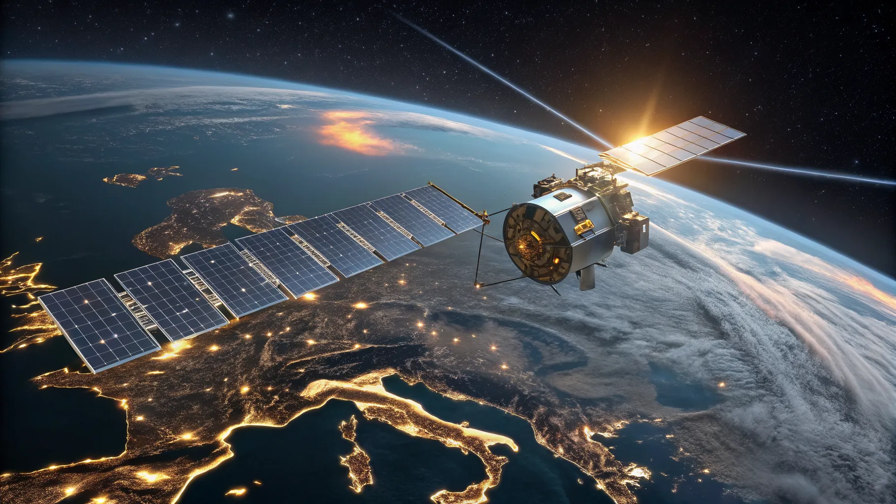 nighttime solar power from space