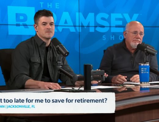 Image of The Ramsey Show Highlights Youtube channel hosts speaking; retire strong