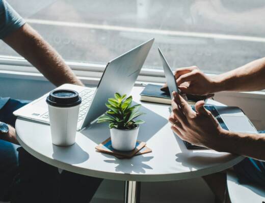 gray laptop computer; disciplined founders win