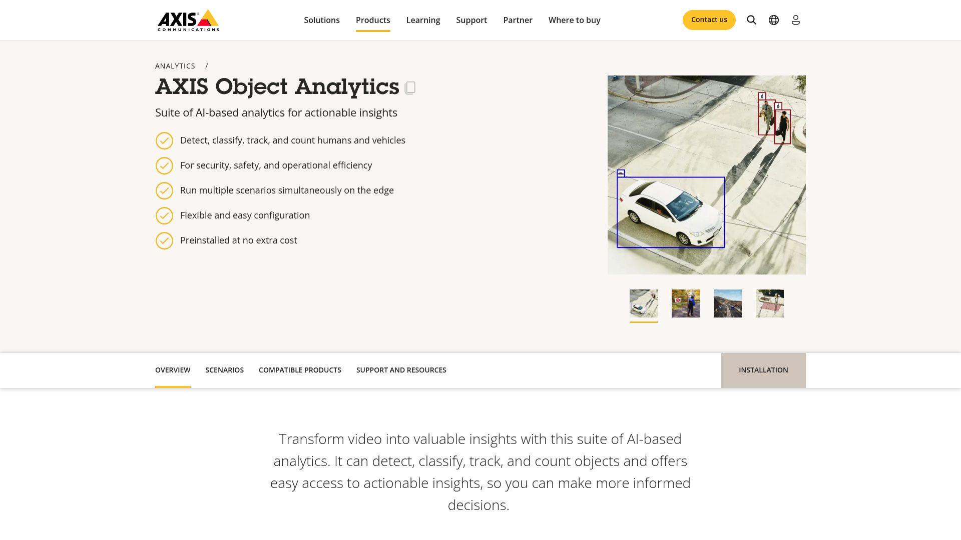 Axis Communications Radar-Video Fusion Camera