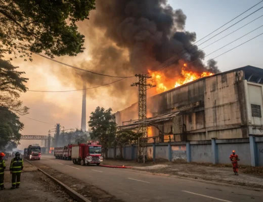 factory fire near dhaka kills five