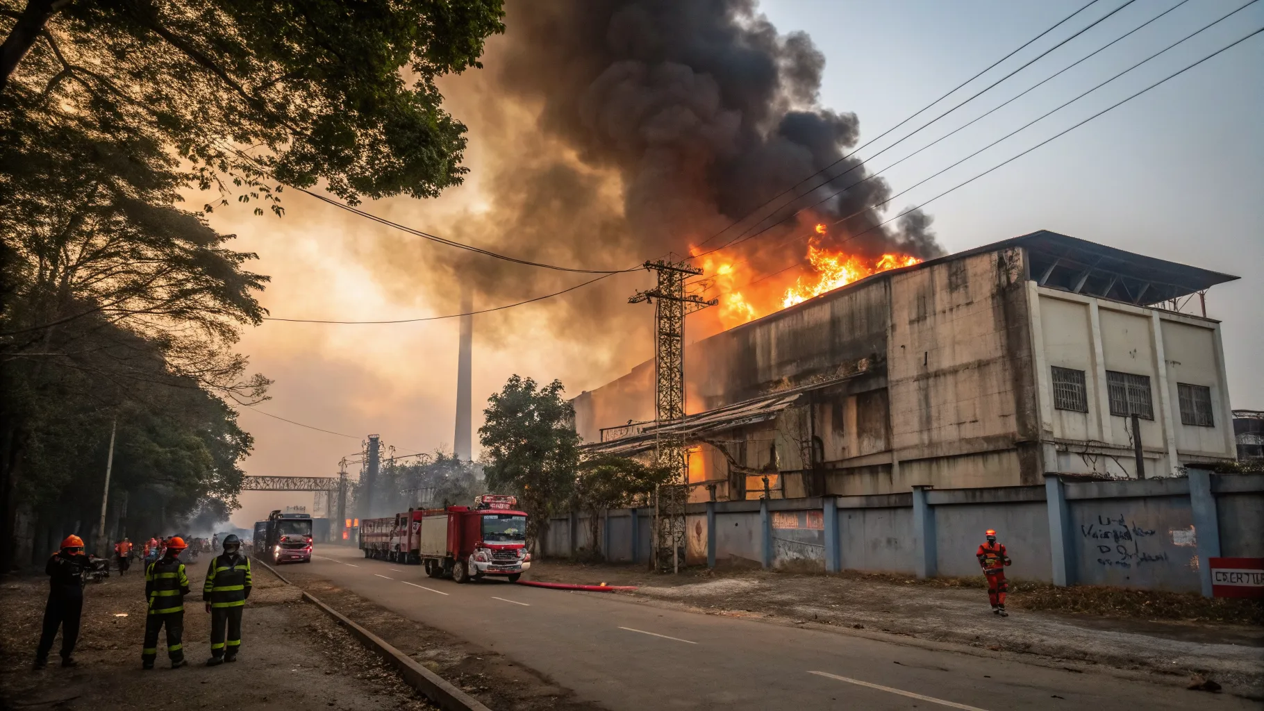 factory fire near dhaka kills five