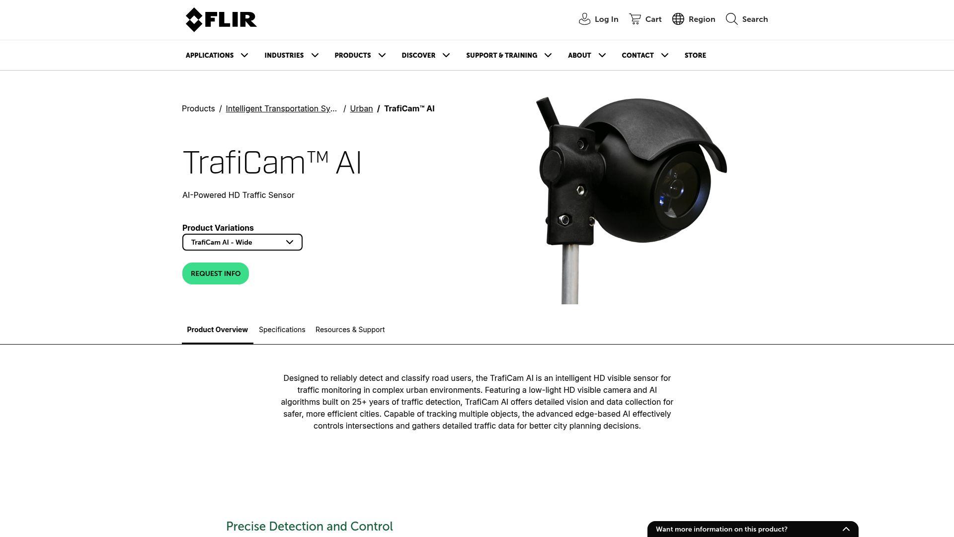 FLIR TrafiCam AI Thermal Sensor