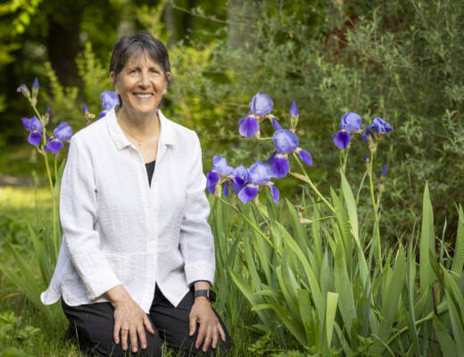 Image of Dayna Guido sitting in garden; parenting in AI age